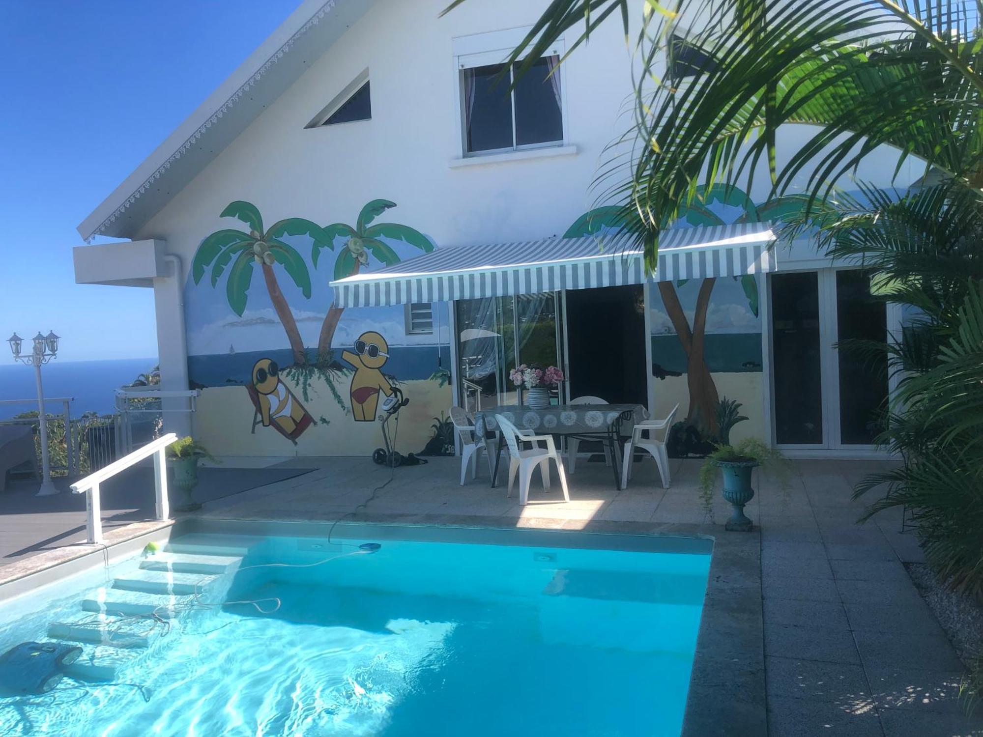 St Leu -Villa D'Artiste, Superbe Vue Mer, Piscine Chauffee Saint-Leu Zewnętrze zdjęcie